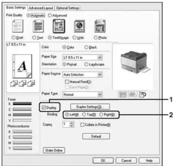 EPSON AcuLaser C9200 - Windows: - 1