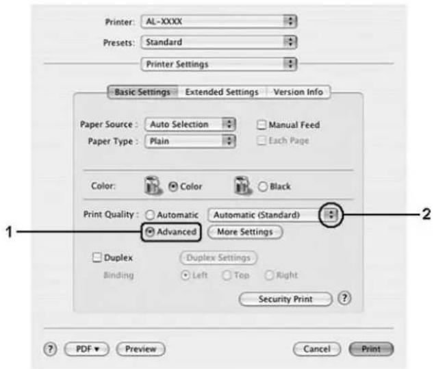 EPSON AcuLaser C9200 - Mac OS X 10.4 oder niedriger - 1