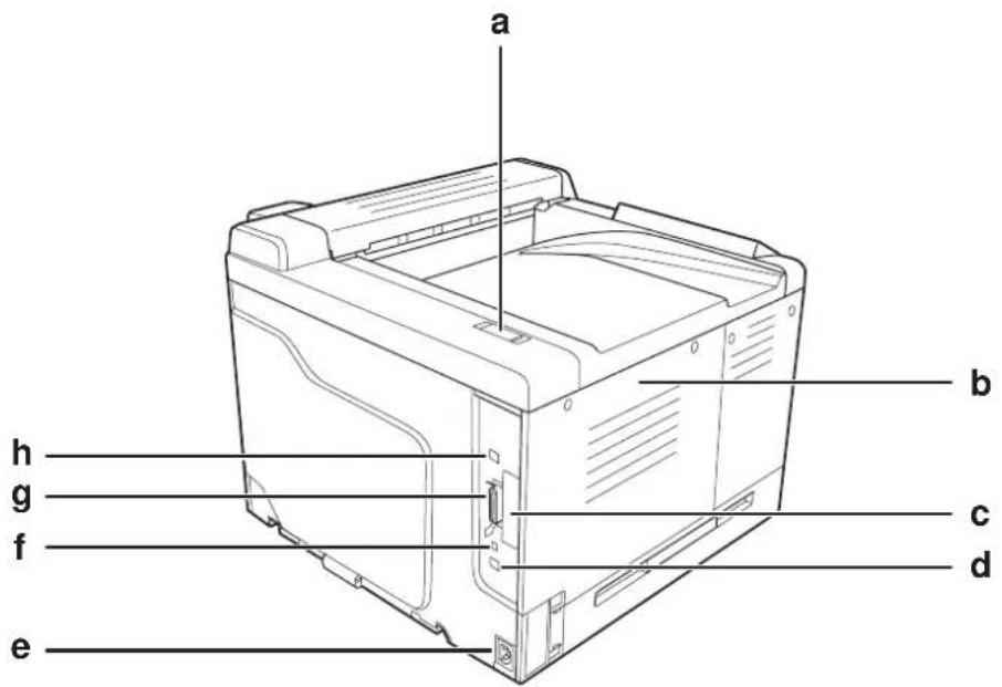 EPSON AcuLaser C9200 - Rückansicht - 1