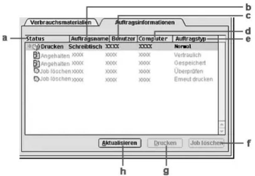 EPSON AcuLaser 2600 - Verwenden der Funktion Job Management (Auftragsverwaltung) - 1