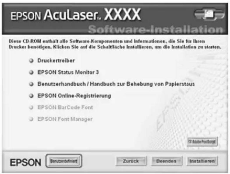 EPSON AcuLaser 2600 - Hinweis: - 3