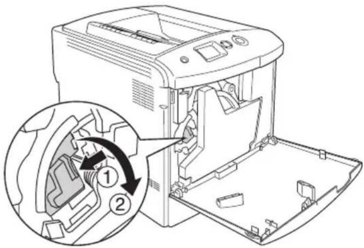 EPSON AcuLaser 2600 - Austauschen einer Tonerpatrone - 2