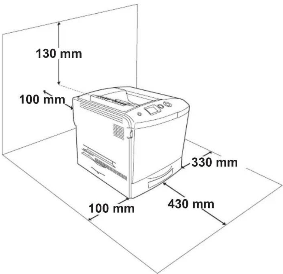 EPSON AcuLaser 2600 - Der geeignete Standort für den Drucker - 1