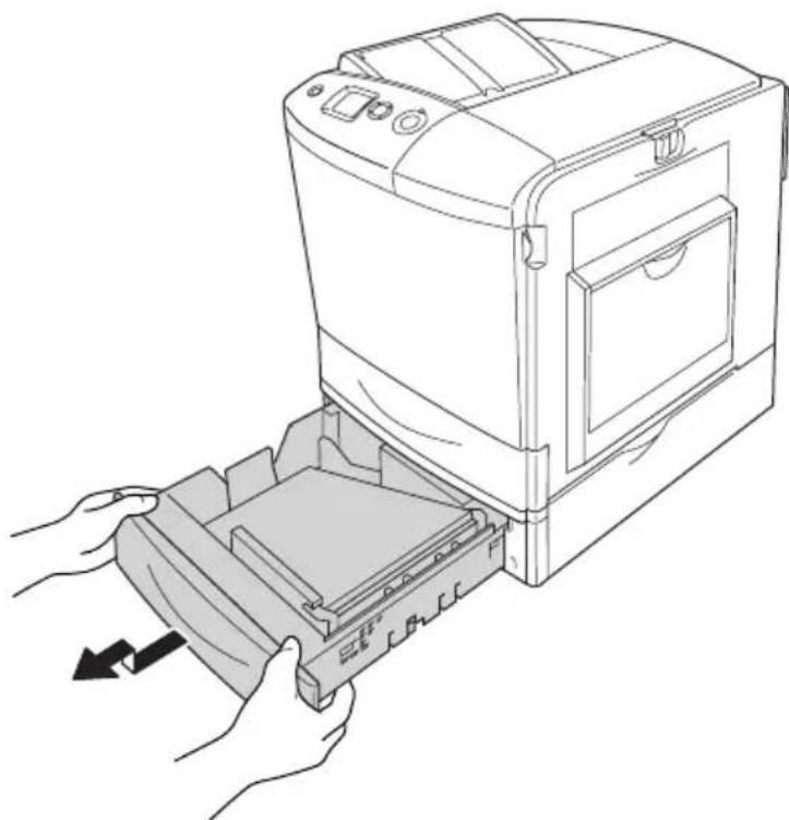 EPSON AcuLaser 2600 - Papierstau A, E, C2 (Abdeckung A, E und optionales Zusatzpapiermagazin) - 8