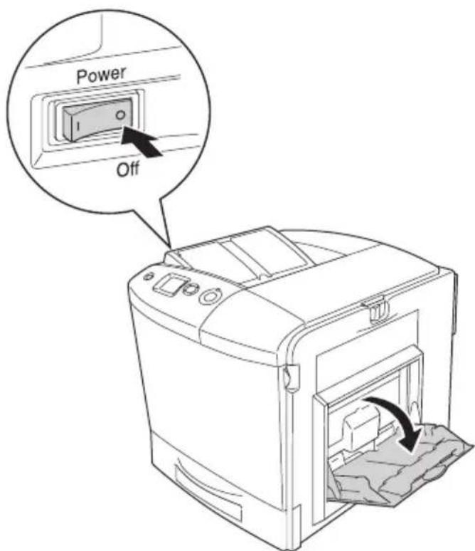 EPSON AcuLaser 2600 - Reinigen des Ausgabefachs - 4