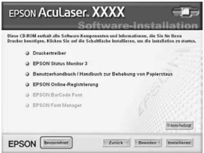 EPSON AcuLaser 2600 - Hinweis: - 1