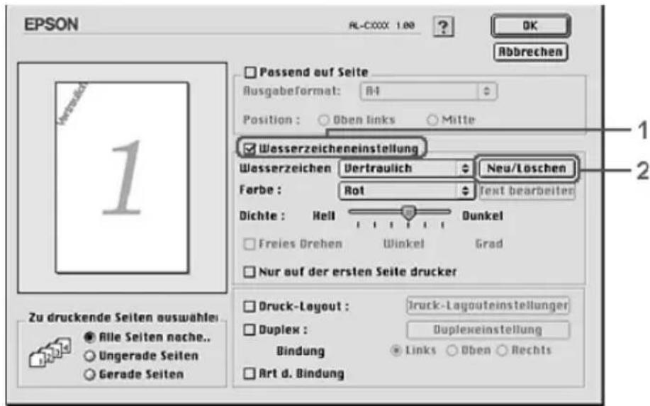 EPSON AcuLaser 2600 - So erstellen Sie ein Bitmap-Wasserzeichen - 1