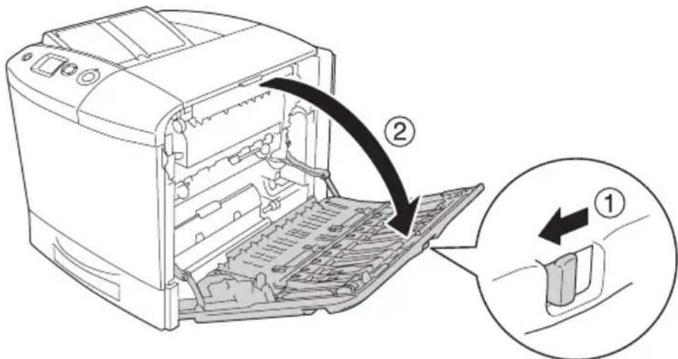EPSON AcuLaser 2600 - Papierstau A, C1 (Abdeckung A und Standardpapierkassette) - 3