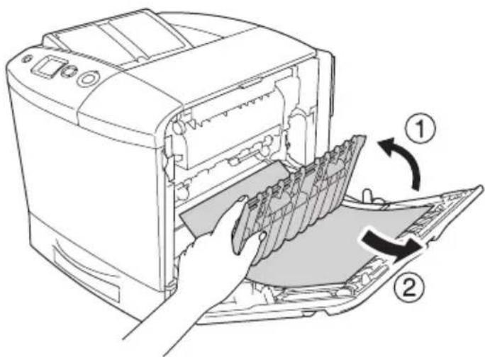 EPSON AcuLaser 2600 - Papierstau MZ, A (MZ-Papierfach und Abdeckung A) - 6