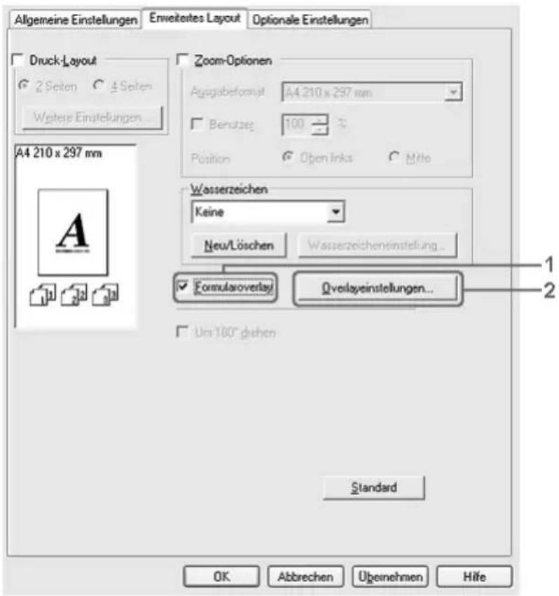 EPSON AcuLaser 2600 - Erstellen eines Overlays - 1