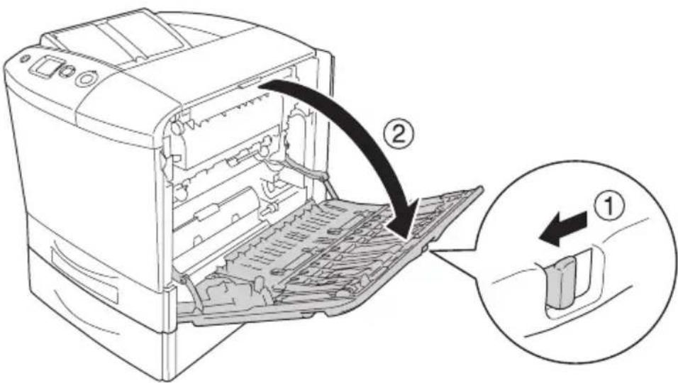 EPSON AcuLaser 2600 - Papierstau A, E, C2 (Abdeckung A, E und optionales Zusatzpapiermagazin) - 3