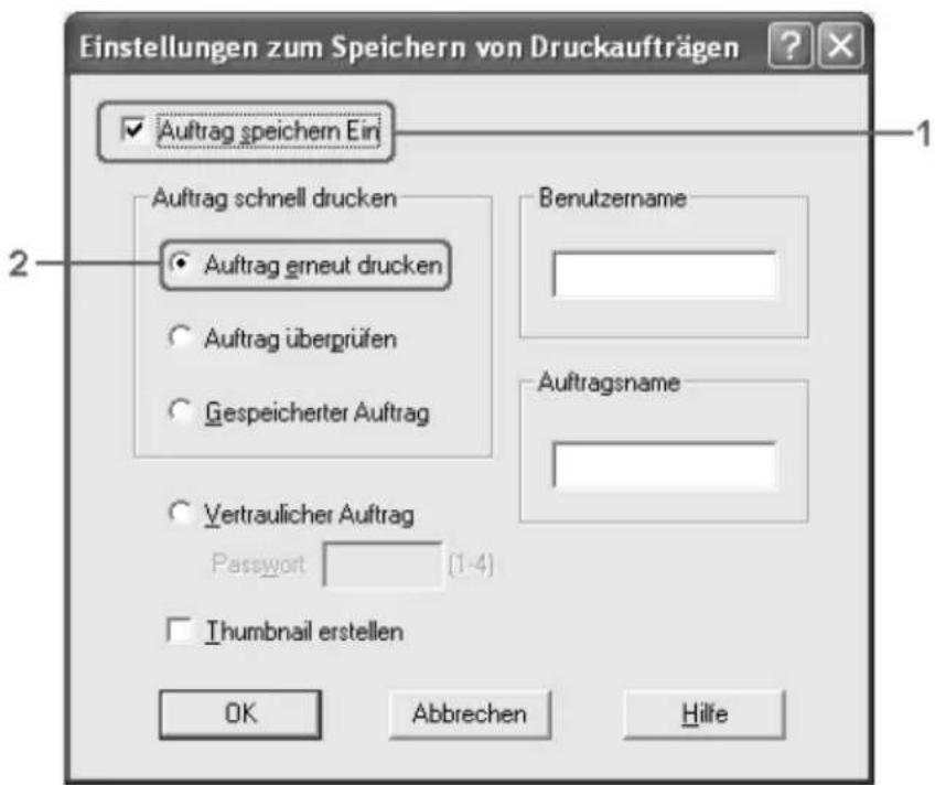 EPSON AcuLaser 2600 - Re-Print Job (Auftrag erneut drucken) - 1