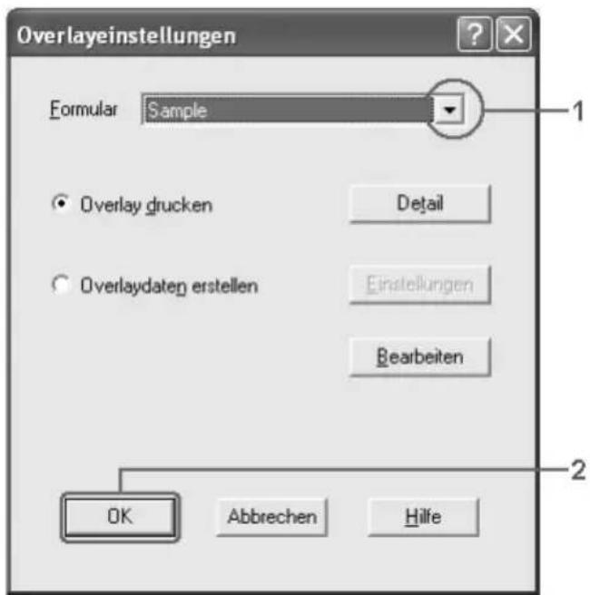 EPSON AcuLaser 2600 - Drucken mit einem Overlay - 1