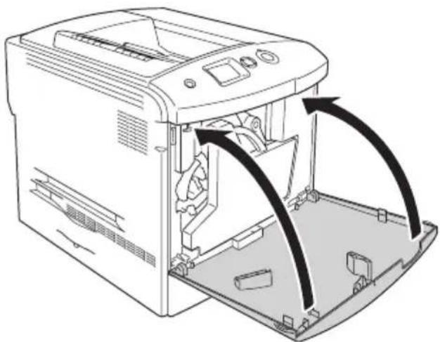 EPSON AcuLaser 2600 - Austauschen des Tonerauffangbehälters - 7
