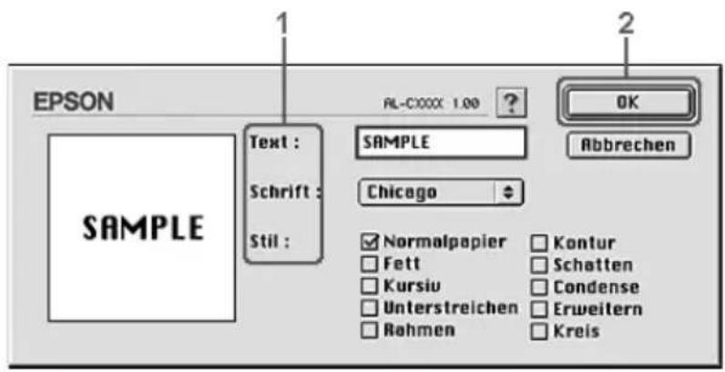 EPSON AcuLaser 2600 - Erstellen eines neuen Wasserzeichens - 3