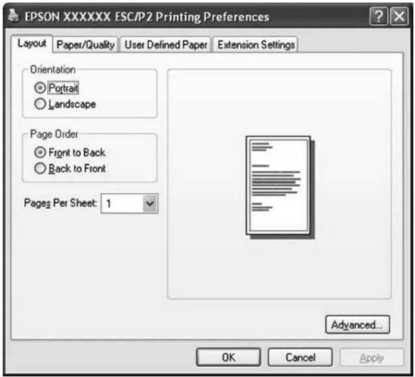 EPSON PLQ-30M - Aufrufen des Druckertreibers über das Start-Menü - 1