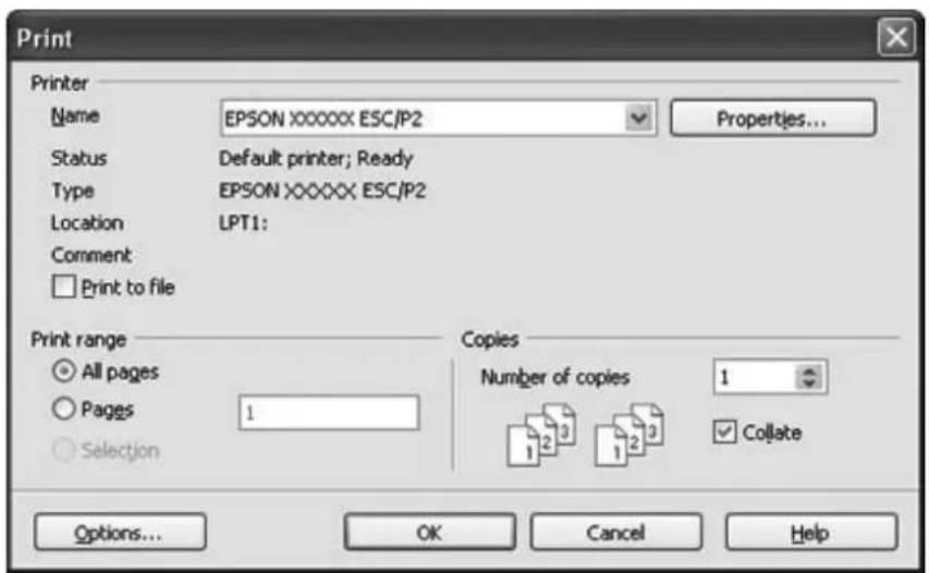 EPSON PLQ-30M - Zugriff auf den Druckertreiber aus Windows-Anwendungen - 1