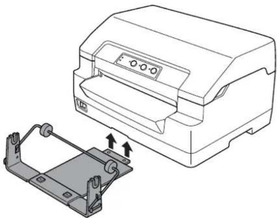 EPSON PLQ-30M - Installieren des Rollenpapierhalters - 1