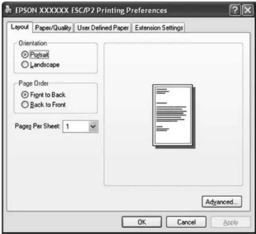 EPSON PLQ-30M - Zugriff auf den Druckertreiber aus Windows-Anwendungen - 2