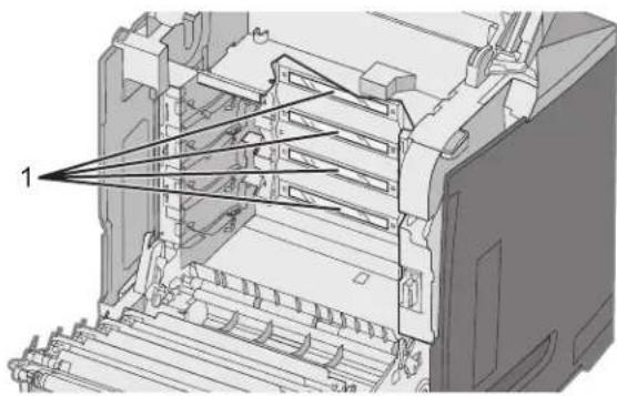 LEXMARK C534 - Cleaning the printhead lenses - 1