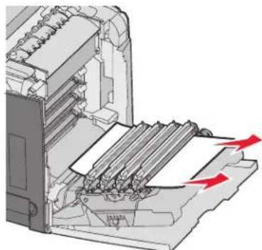 LEXMARK C534 - Jams under the photoconductors - 1