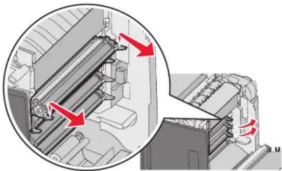 LEXMARK C534 - Removing the color supplies - 8