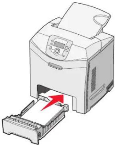 LEXMARK C534 - Loading the standard tray - 6
