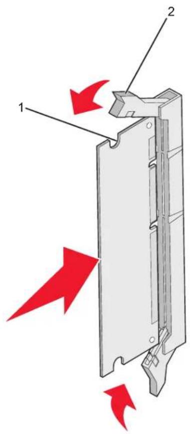 LEXMARK C534 - Installing a memory card - 4