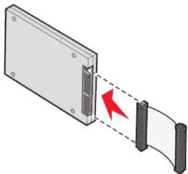 LEXMARK C534 - Installing a printer hard disk - 1