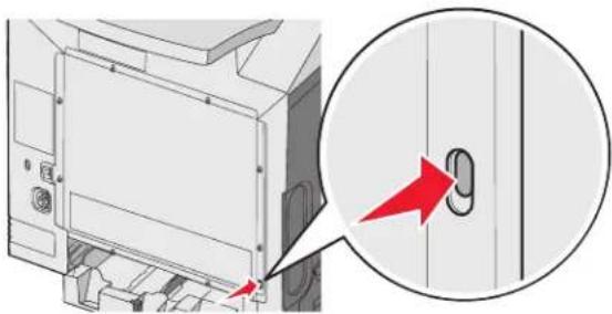LEXMARK C534 - Using the security lock feature - 1