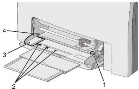 LEXMARK C534 - Loading the multipurpose feeder - 6