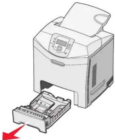 LEXMARK C534 - Loading the standard tray - 1