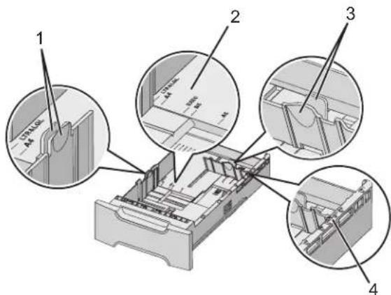 LEXMARK C534 - Loading the optional 550-sheet tray - 1