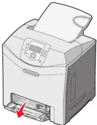 LEXMARK C534 - Loading the multipurpose feeder - 2