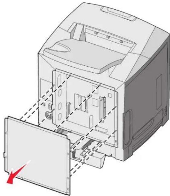 LEXMARK C534 - Accessing the system board to install internal options - 4