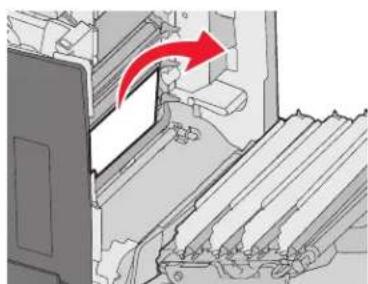 LEXMARK C534 - Clearing jams behind the inner door - 1