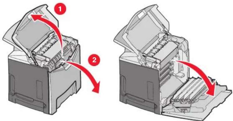 LEXMARK C534 - Removing the color supplies - 3