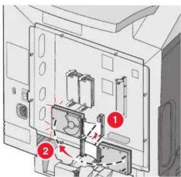 LEXMARK C534 - Installing a printer hard disk - 3