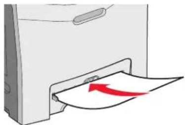 LEXMARK C534 - Loading the manual feeder - 2