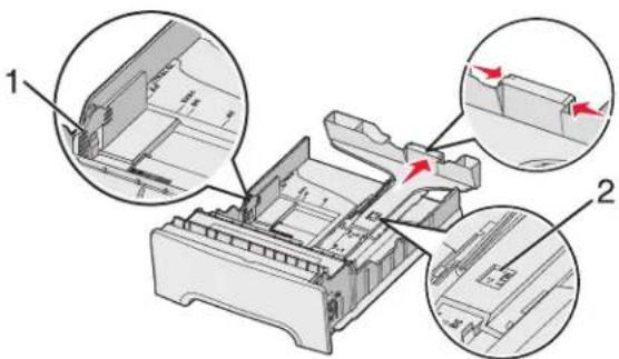 LEXMARK C534 - Loading the standard tray - 3
