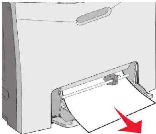 LEXMARK C534 - Clearing jams in the multipurpose feeder - 1