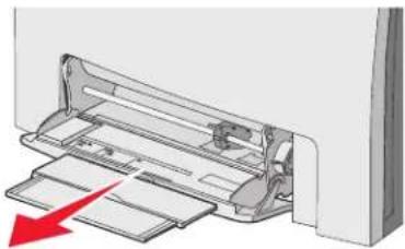 LEXMARK C534 - Loading the multipurpose feeder - 3