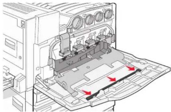 LEXMARK C935 - Replacing the waste toner box - 11