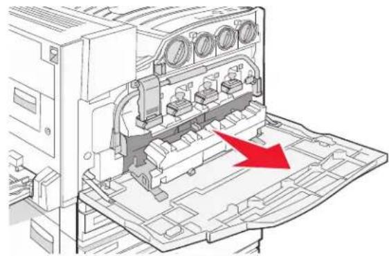 LEXMARK C935 - Replacing the waste toner box - 6
