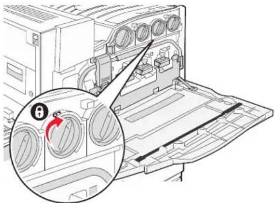 LEXMARK C935 - Replacing a toner cartridge - 5
