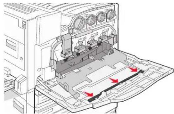 LEXMARK C935 - Cleaning the printhead lenses - 9