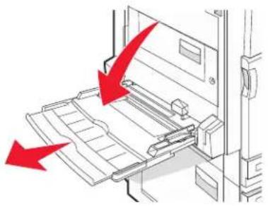 LEXMARK C935 - Using the multipurpose feeder - 2