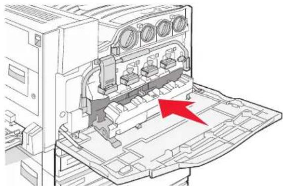 LEXMARK C935 - Replacing the waste toner box - 10