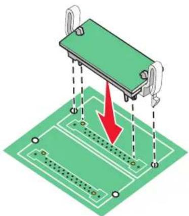 LEXMARK C935 - Installing a flash memory or firmware card - 3