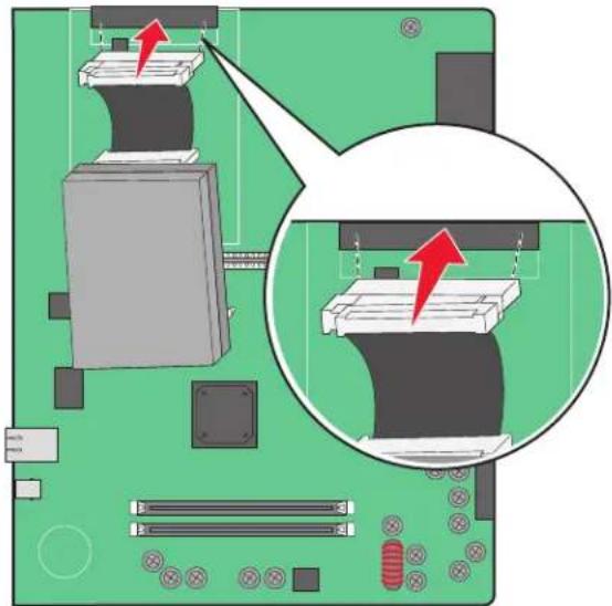 LEXMARK C935 - Installing a printer hard disk - 4